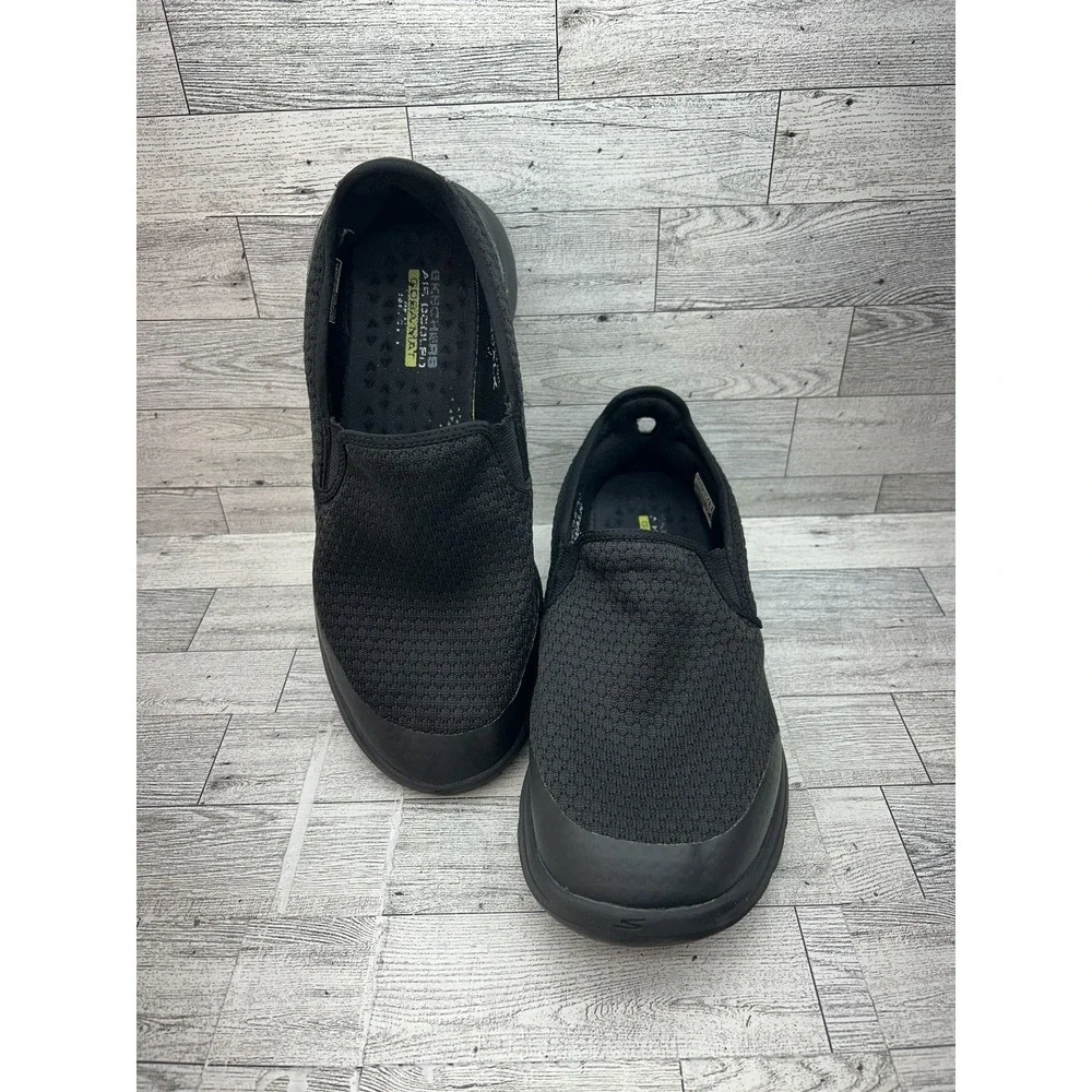 Skechers GOwalk 5 Slip On Shoes Men 9.5 XXWideBlack ULTRA GO Air Cooled Goga Mat